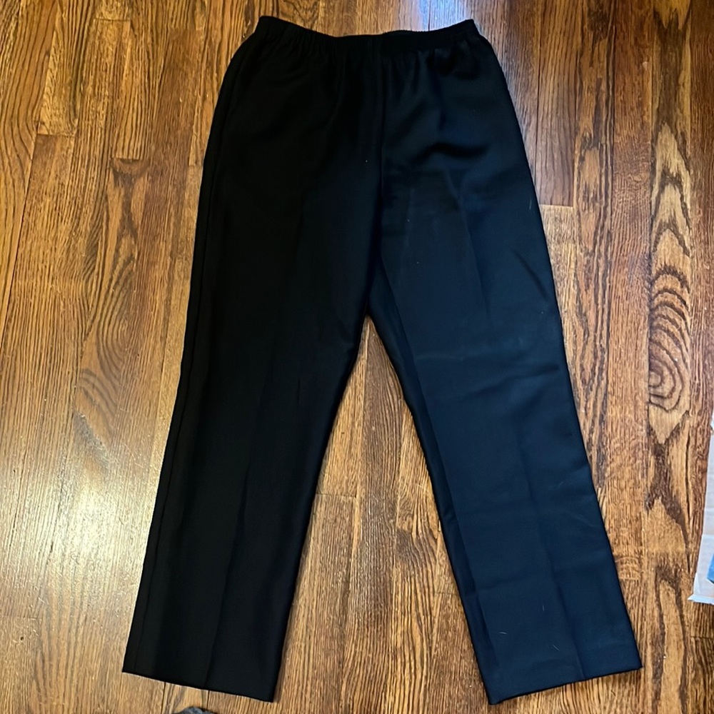 alfred dunner black work pants